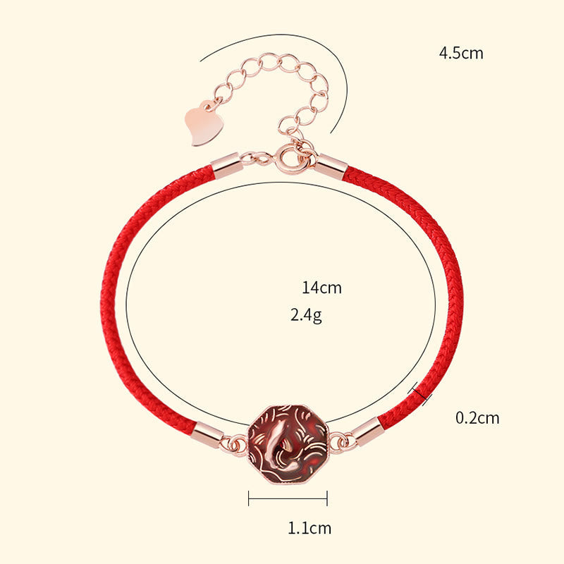 KarmaRipple's 925 Sterling Silver Fortune Koi Fish Color Change Wealth Handcrafted Woven Bracelet p13