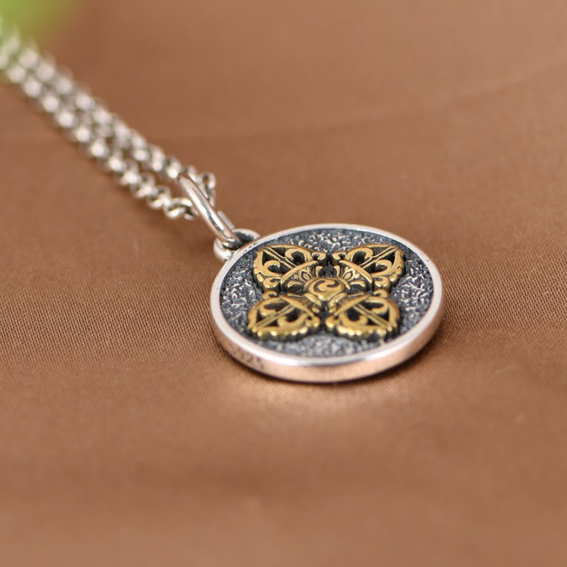 KarmaRipple's 925 Sterling Silver Double Dorje Vajra Blessing Pendant Necklace p6