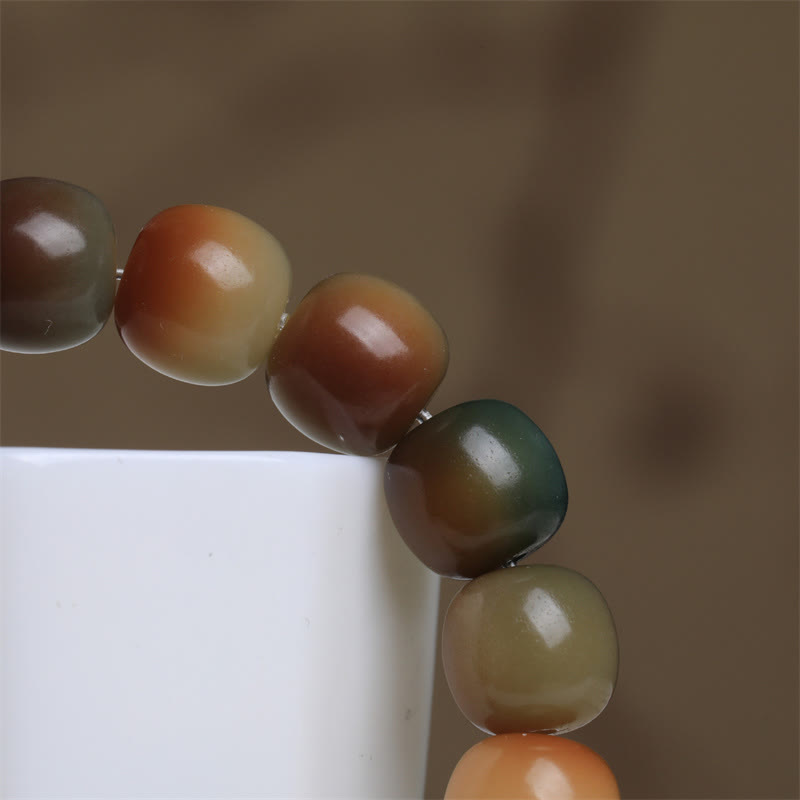 KarmaRipple's Colorful Bodhi Seed Peace Wisdom Bracelet p6
