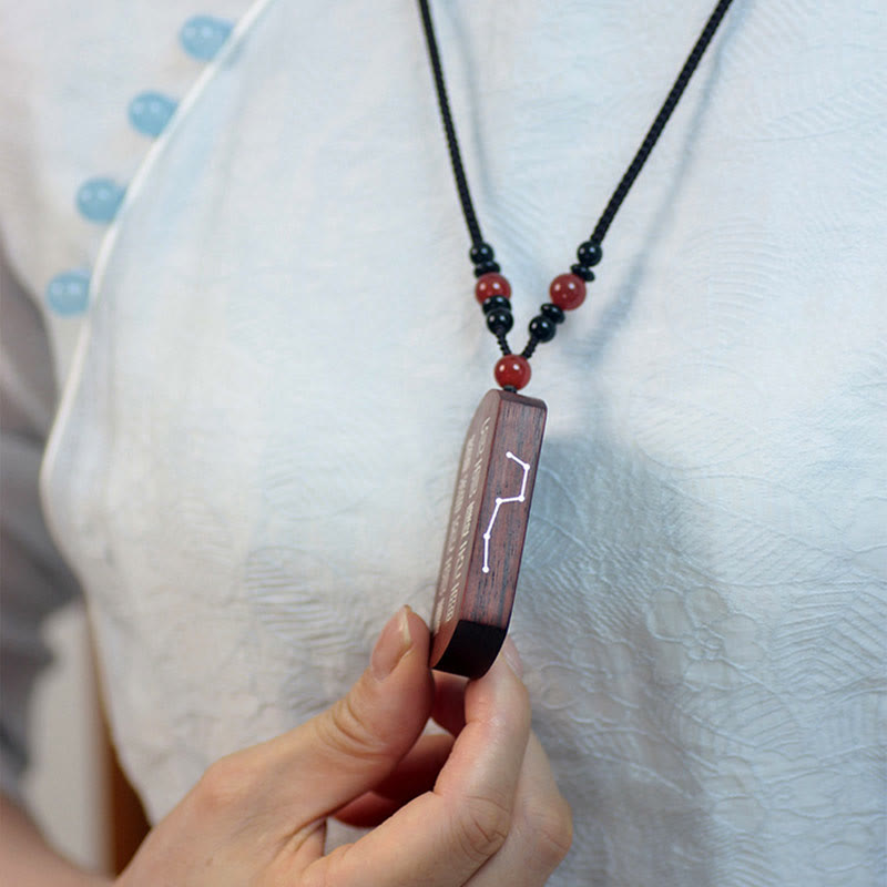 KarmaRipple's 999 Sterling Silver Ebony Wood Red Sandalwood Yin Yang Bagua Balance Pendant Necklace p14