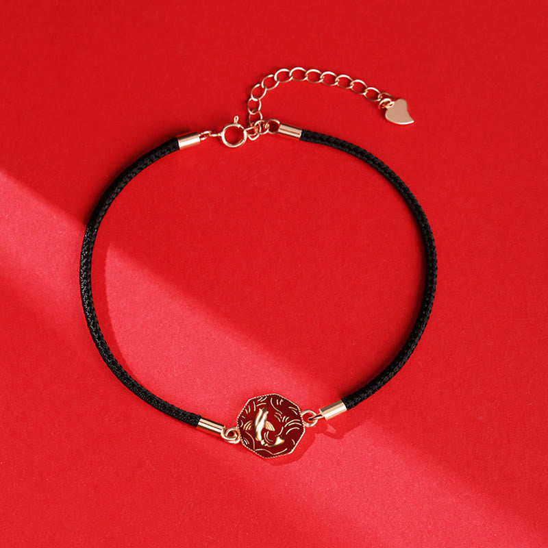 KarmaRipple's 925 Sterling Silver Fortune Koi Fish Color Change Wealth Handcrafted Woven Bracelet p2