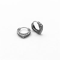 KarmaRipple's Viking Hoop Titanium Steel Balance Earrings