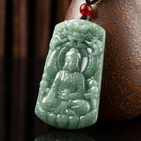 KarmaRipple's Tathagata Buddha Dragon Jade Amulet Serenity String Pendant