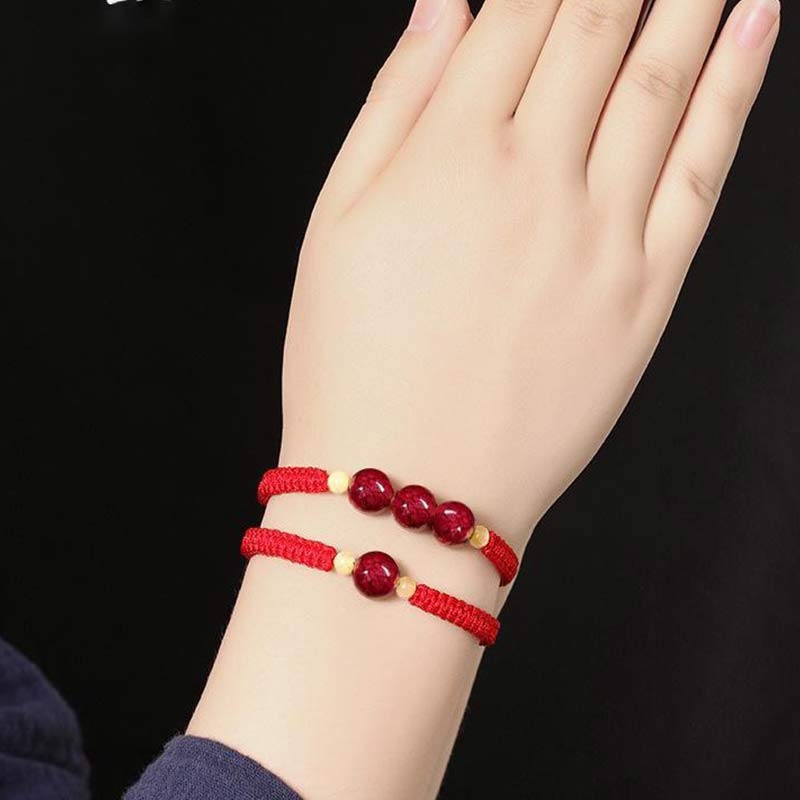 KarmaRipple's Cinnabar Blessing Red String Bracelet For Kids p10