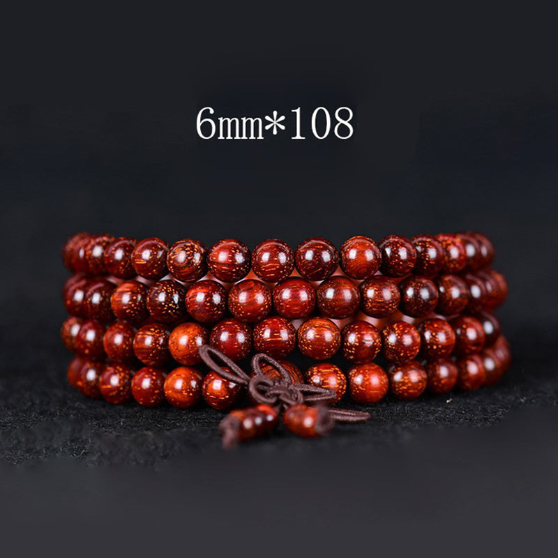 KarmaRipple's Tibetan Small Leaf Red Sandalwood Balance Bracelet p20