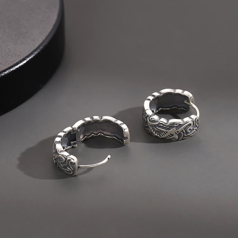 KarmaRipple's Fish Bone Pattern Wealth Earrings p7