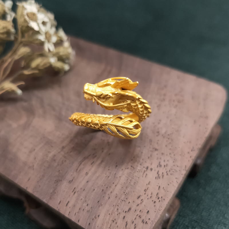 KarmaRipple's Golden Dragon Success Strength Ring p2
