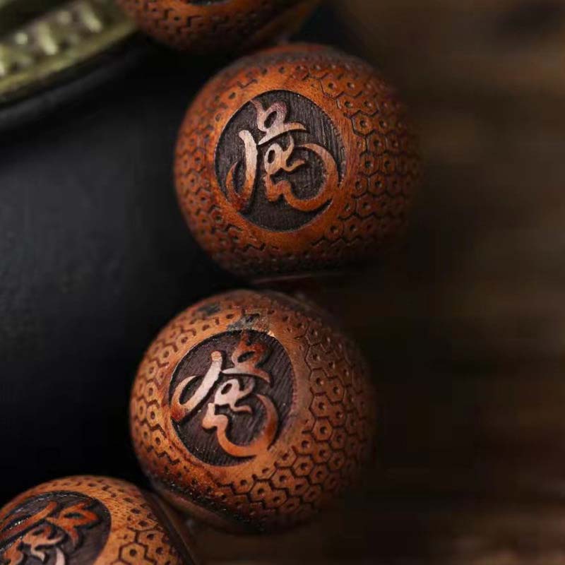 KarmaRipple's Tibetan Rosewood Engraving Tiger Protection Bracelet p6
