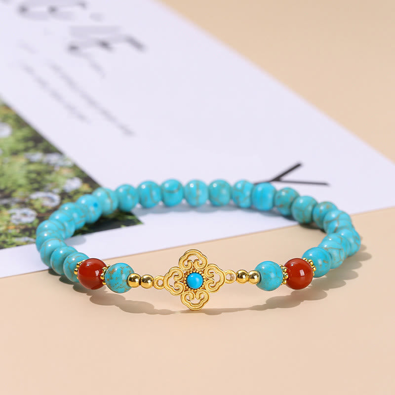 KarmaRipple's Turquoise Bead Protection Balance Bracelet p2