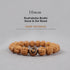 10mm / Rudraksha Bodhi Seed & Dzi Bead