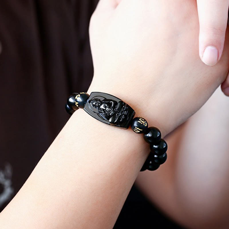 KarmaRipple's Chinese Zodiac Obsidian Protection Bracelet p11