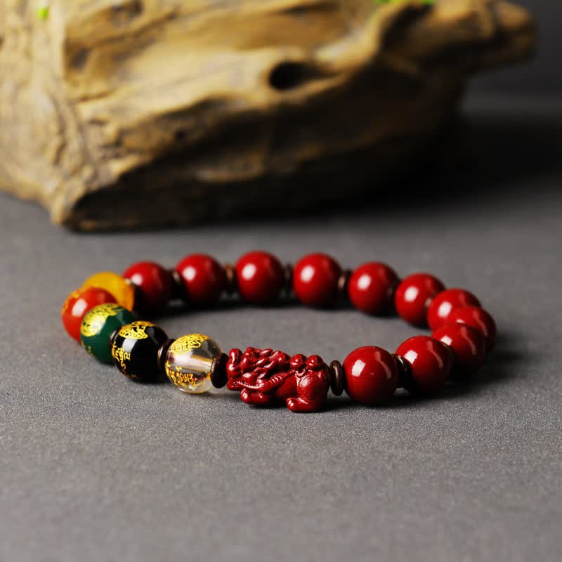 KarmaRipple's God Of Wealth Cinnabar PiXiu Blessing Bracelet p6