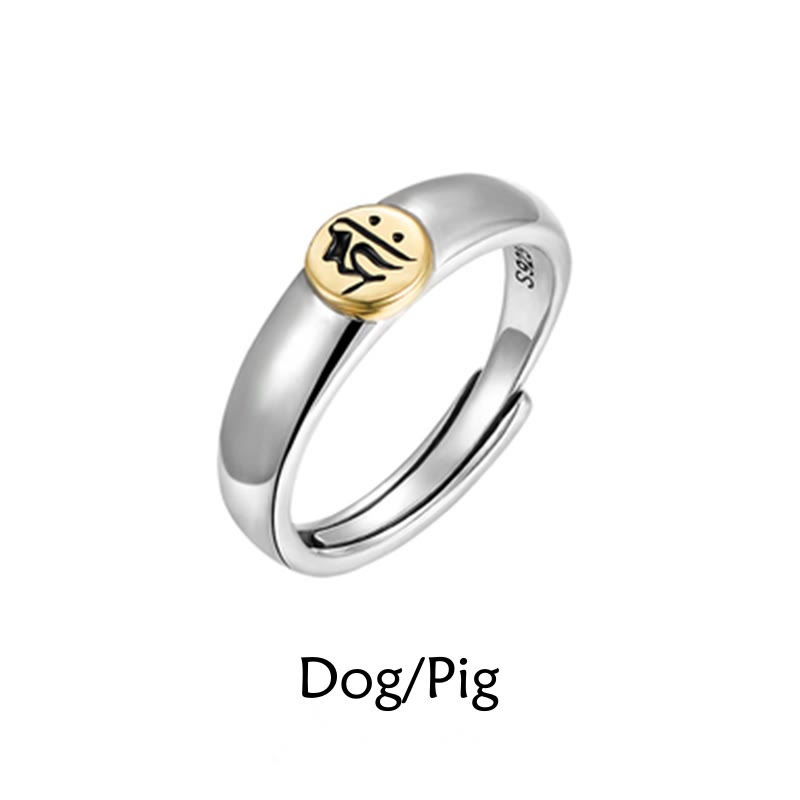 KarmaRipple's Tibetan Om Mani Padme Hum Carved Chinese Zodiac Natal Buddha Peace Ring p8