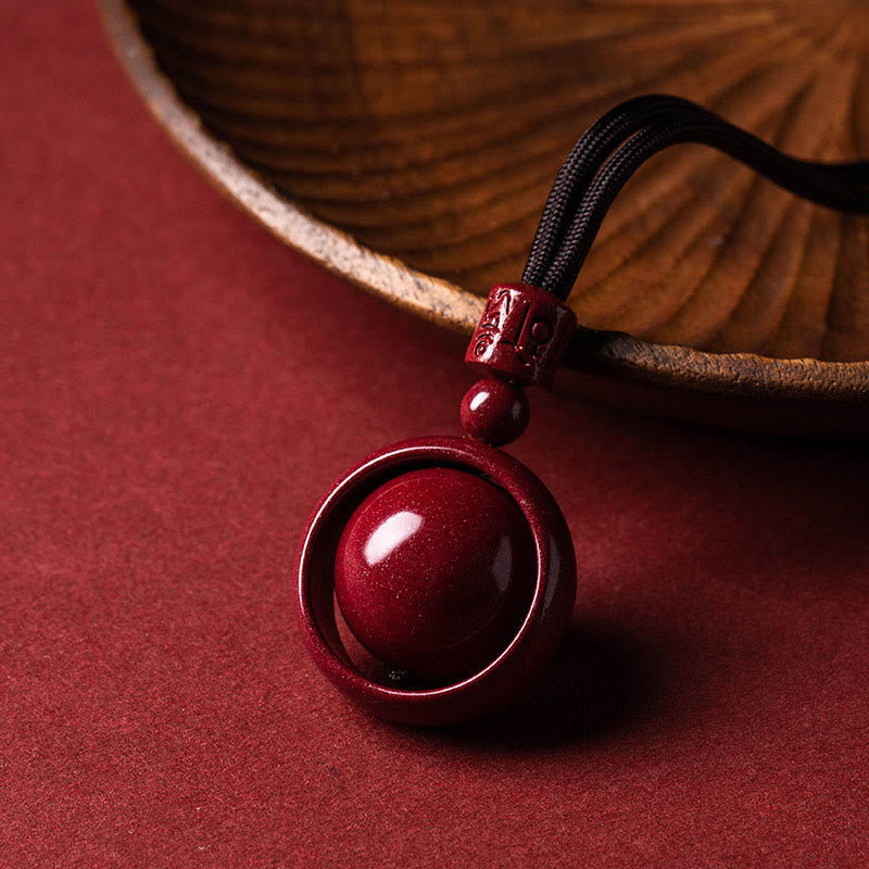 KarmaRipple's Cinnabar Om Mani Padme Hum PiXiu Blessing Fortunate Bead Pendant Necklace p3