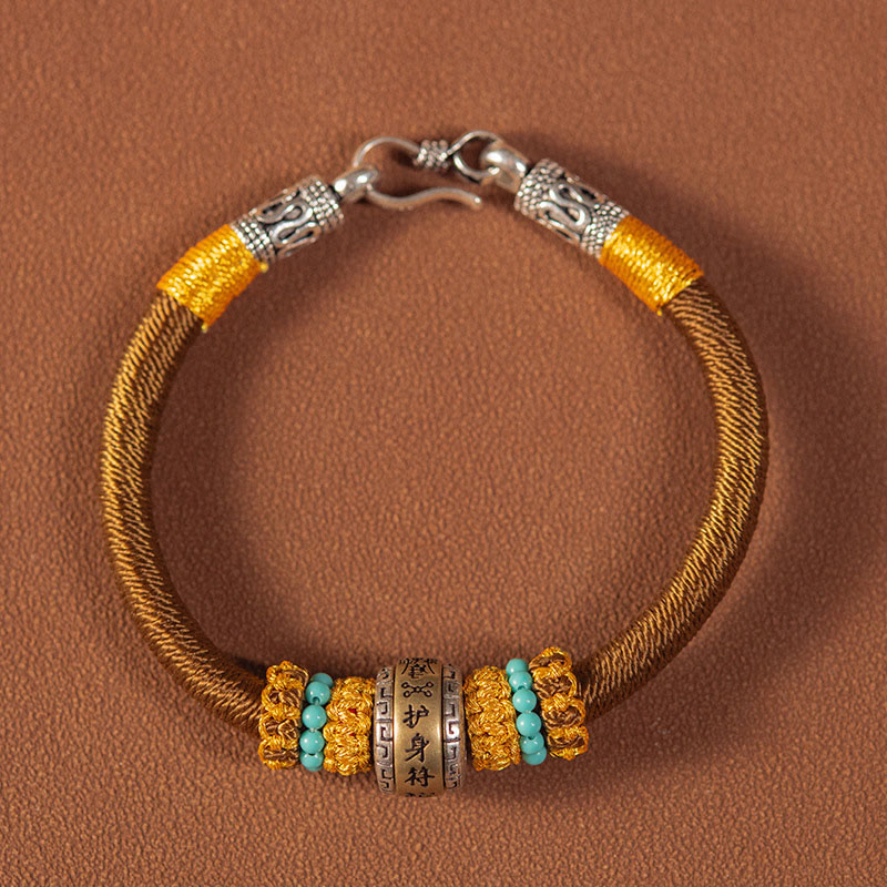 KarmaRipple's Handmade Tibetan Amulet King Kong Weave Fortune Protection Woven Bracelet p28