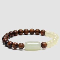 KarmaRipple's Jade Sandalwood Fortune Abundance Bracelet