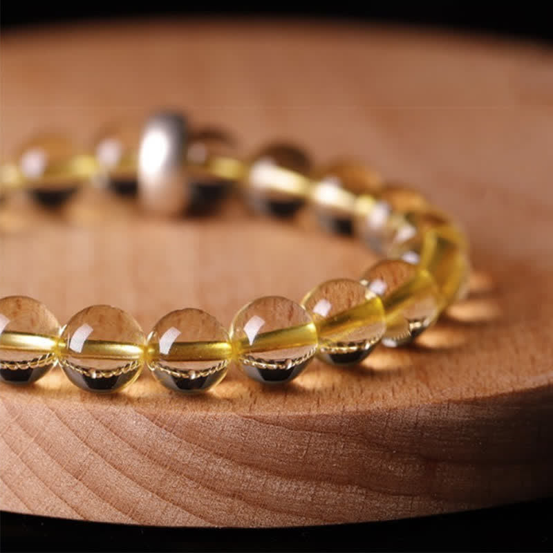 KarmaRipple's 925 Sterling Silver Chinese Zodiac Natal Buddha Citrine Protection Bracelet p18