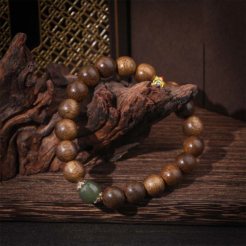 KarmaRipple's Agarwood Good Fortune Glazed Strength Bracelet p2