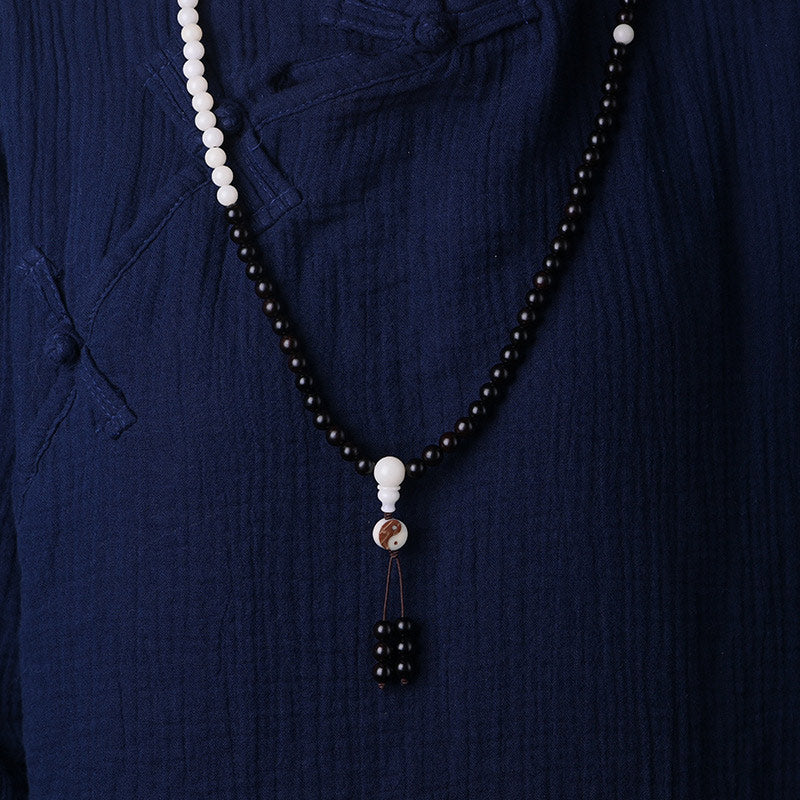 KarmaRipple's Ebony YinYang Protection Pendant Mala p4
