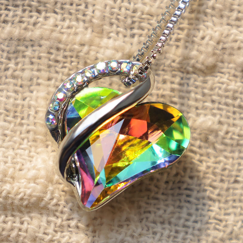 KarmaRipple's Love Heart Birthstone Balancing Energy Pendant Necklace p47