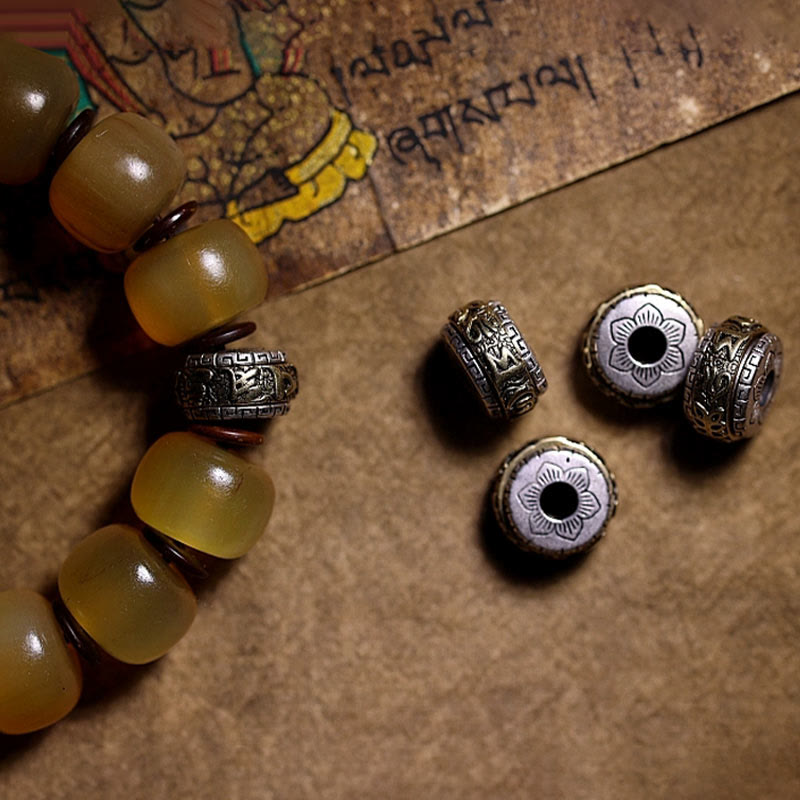 KarmaRipple's Handmade Tibetan Sheep Horn Om Mani Padme Hum Auspiciousness Bracelet p15