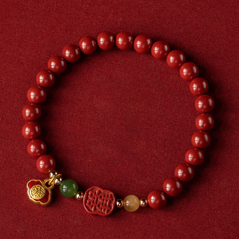 KarmaRipple's Cinnabar Happiness Calm Bracelet p1