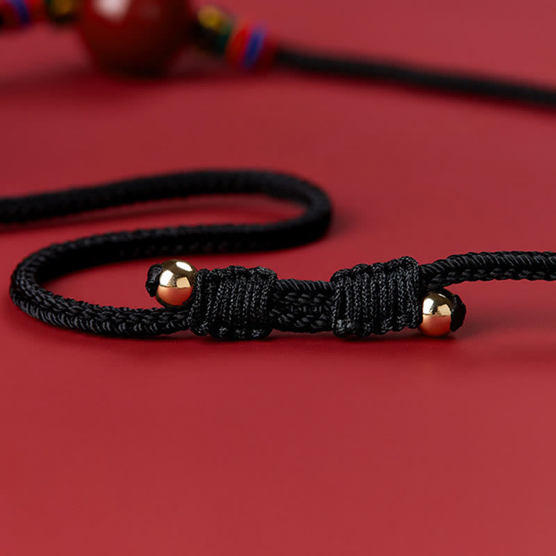 KarmaRipple's Cinnabar Bead Blessing String Pendant Necklace p7