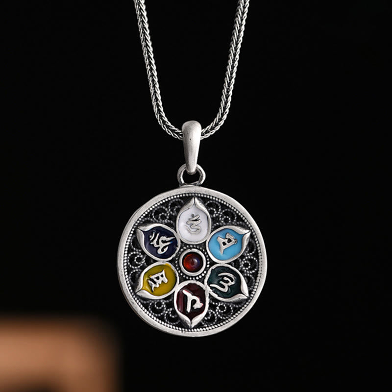 KarmaRipple's Tibetan Om Mani Padme Hum Purity Pendant Necklace p1
