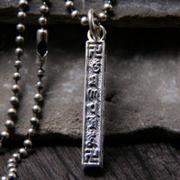 KarmaRipple's 925 Sterling Silver Tibetan Om Mani Padme Hum Buddha Swastika Symbol Wisdom Pendant Necklace