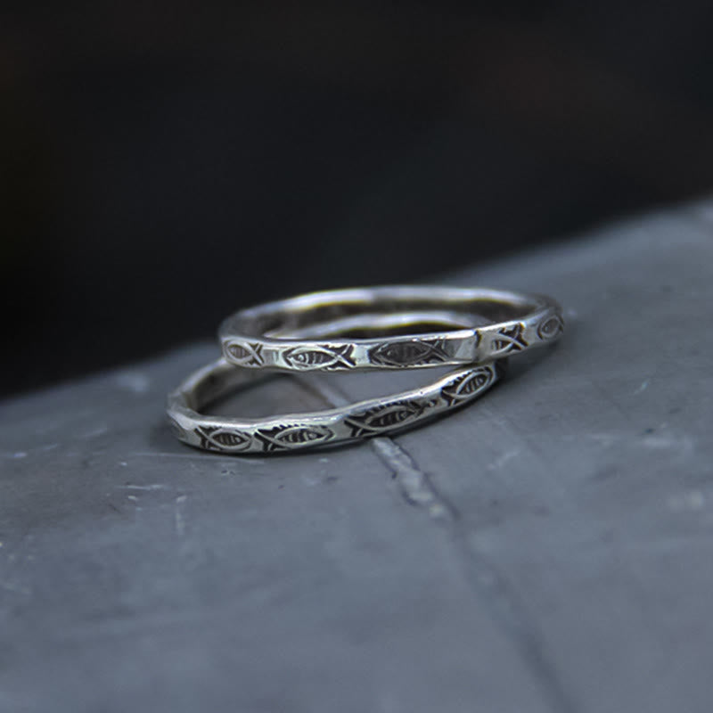 KarmaRipple's 925 Sterling Silver Fortune Koi Fish Wealth Ring p6