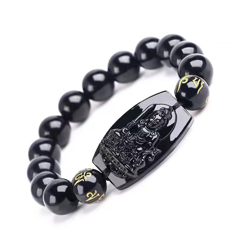 KarmaRipple's Chinese Zodiac Obsidian Protection Bracelet p23