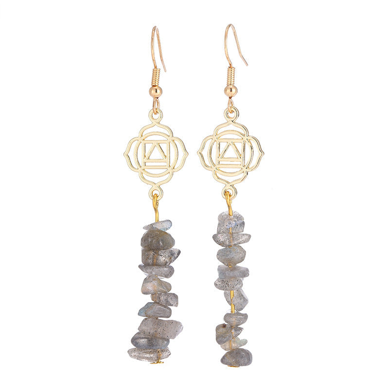 KarmaRipple's Balancing Crystals Zen Cairn Confidence Earrings ( p13