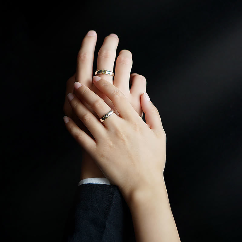 KarmaRipple's Tibetan Om Mani Padme Hum Carved Chinese Zodiac Natal Buddha Peace Ring p48