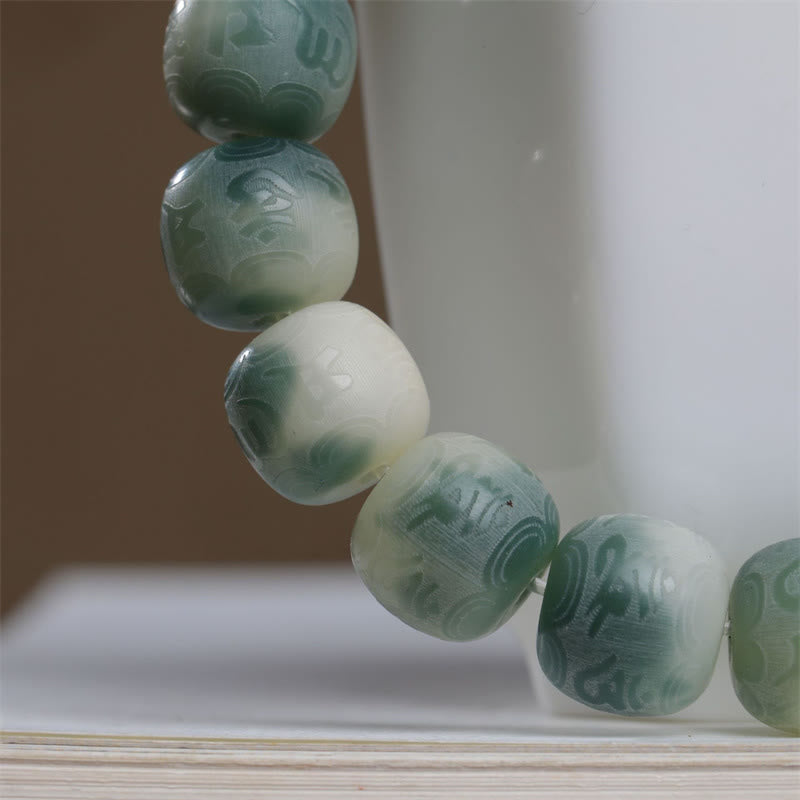 KarmaRipple's Bodhi Seed Om Mani Padme Hum Engraved Keep Away Evil Spirits Bracelet p6