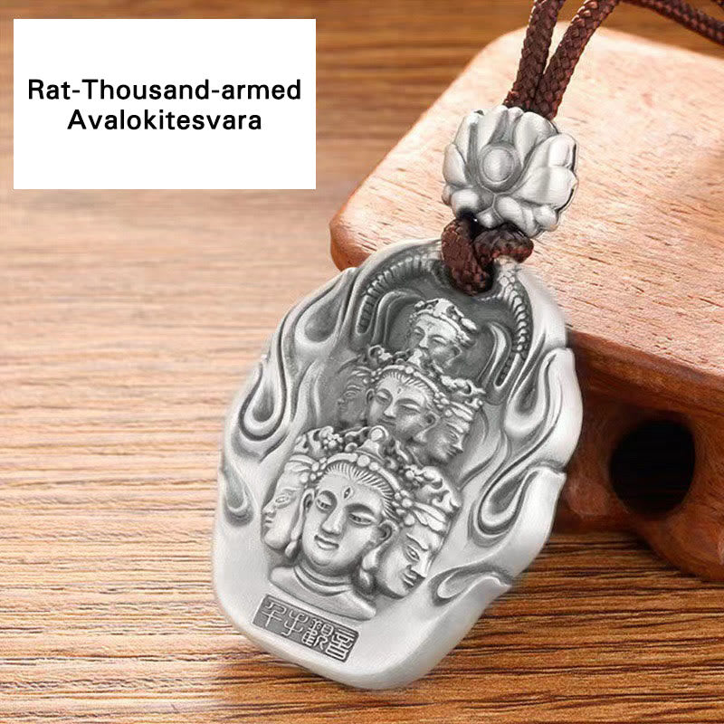 KarmaRipple's Chinese Zodiac Natal Buddha Om Mani Padme Hum Lotus Compassion Pendant Necklace p33