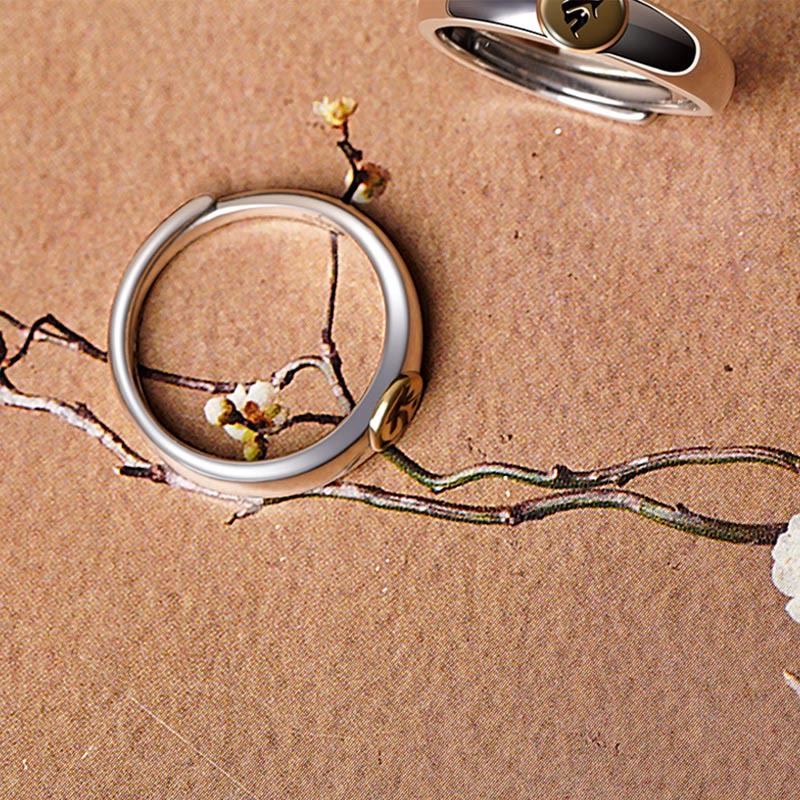 KarmaRipple's Tibetan Om Mani Padme Hum Carved Chinese Zodiac Natal Buddha Peace Ring p19