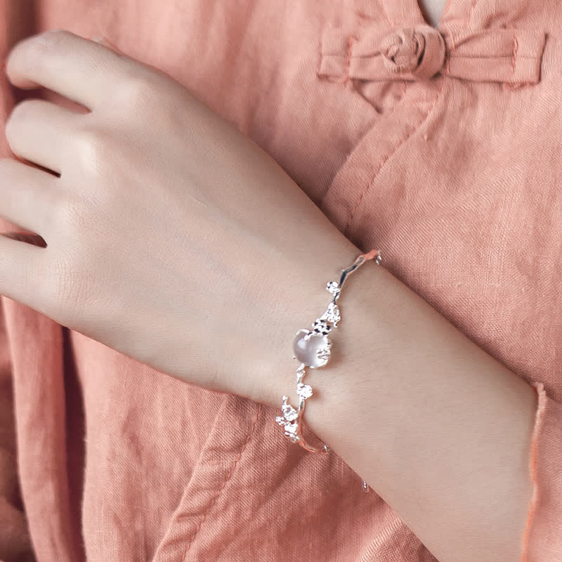 KarmaRipple's Plum Blossom Chalcedony Positive Bracelet p2