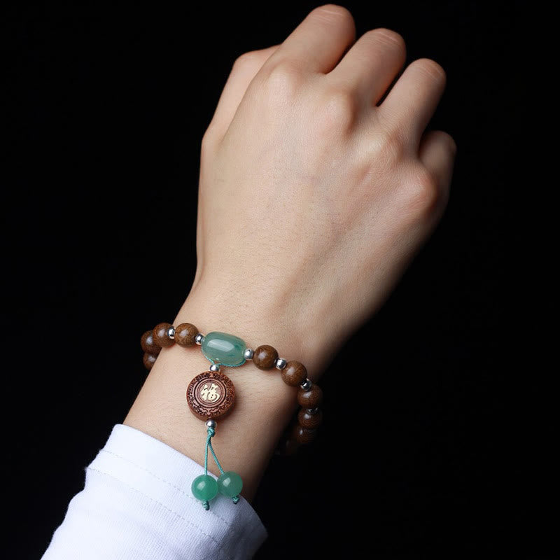 KarmaRipple's Abelia Biflora Wood Happiness Protection Bracelet p2