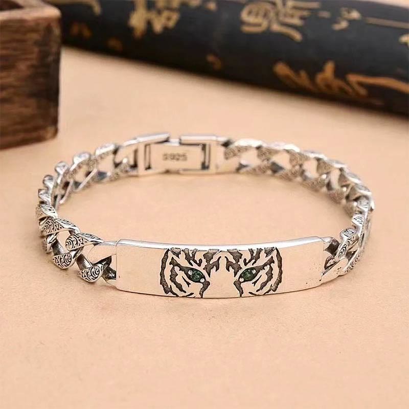 KarmaRipple's Tiger Tang Dynasty Flower Design Bronze Fortune Chain Bracelet p12