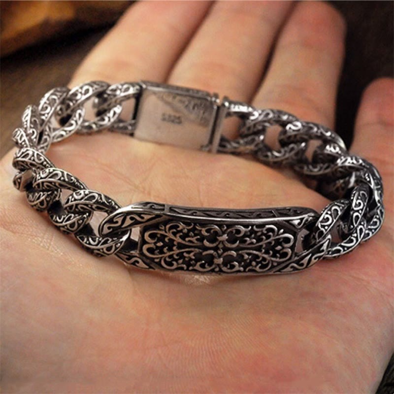 KarmaRipple's Vintage Patterns Engraved Balancing Bracelet p8