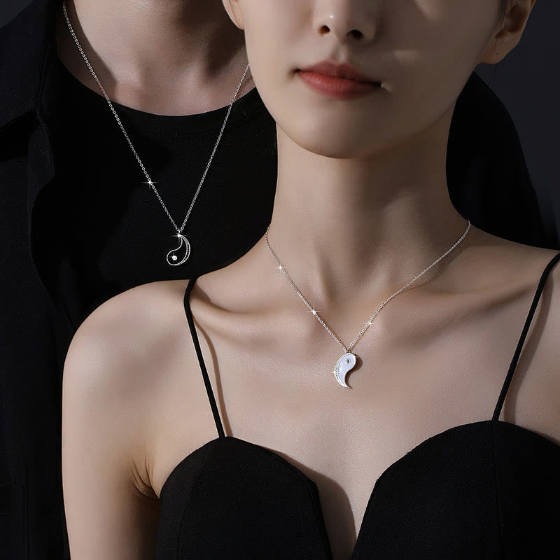 KarmaRipple's 925 Sterling Silver Yin Yang Symbol Harmnoy Pendant Necklace p6