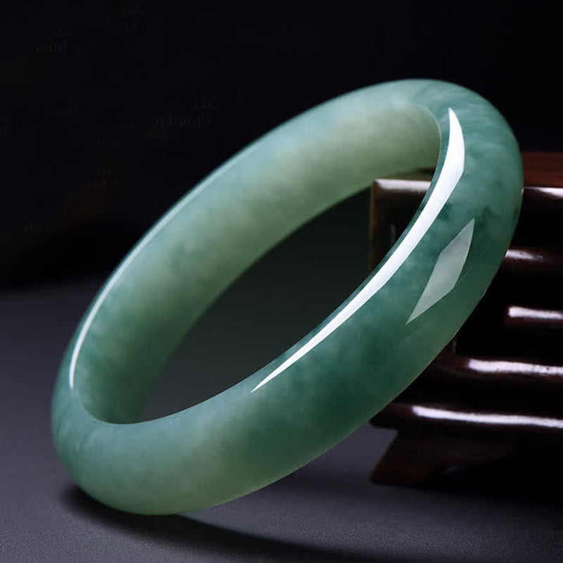KarmaRipple's Jade Abundance Fortune Balancing Bangle Bracelet p15