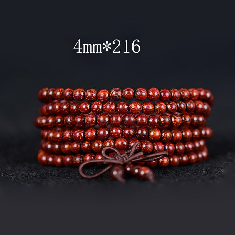 KarmaRipple's Tibetan Small Leaf Red Sandalwood Balance Bracelet p5