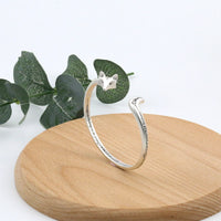 KarmaRipple's Cute Fox Engraved Fortune Bronze Cuff Bracelet Bangle