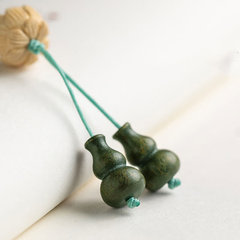 KarmaRipple's 108 Mala Beadwork Green Sandalwood Boxwood Lotus Positive Bracelet p17