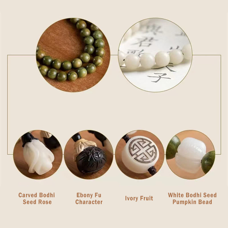 KarmaRipple's Authentic Green Sandalwood Bodhi Seed Soothing Bracelet p13
