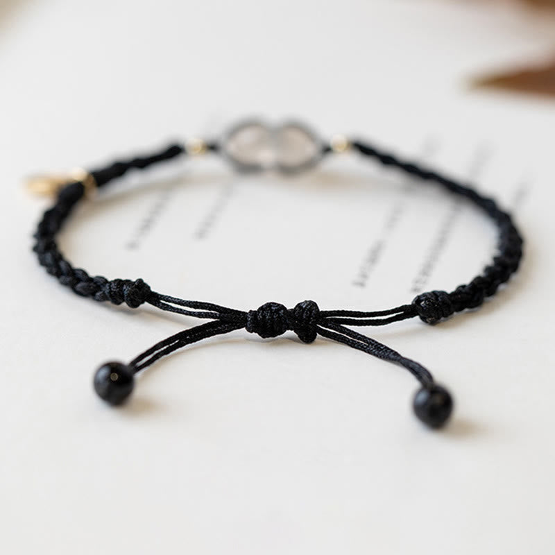 KarmaRipple's Chalcedony Round Peace Buckle Positive String Bracelet p6