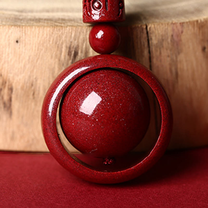 KarmaRipple's Cinnabar Om Mani Padme Hum PiXiu Blessing Fortunate Bead Pendant Necklace p25