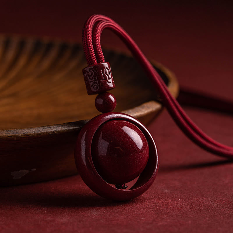 KarmaRipple's Cinnabar Om Mani Padme Hum PiXiu Blessing Fortunate Bead Pendant Necklace p18