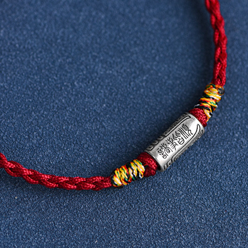 KarmaRipple's Handcrafted 925 Sterling Silver Everything Goes Well Design Protection Strength Bracelet Anklet p21